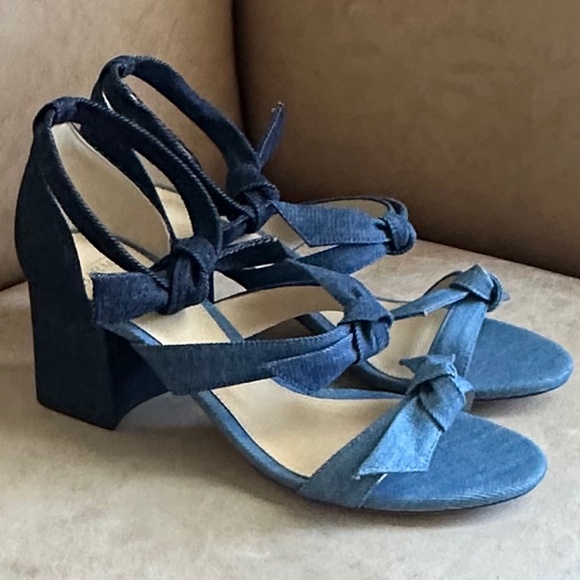 Alexandre Birman Shoes - Alexandre Birman Mary Knotted Blue Denim Bow Sandals EU 37/US 7 Luxury Summer